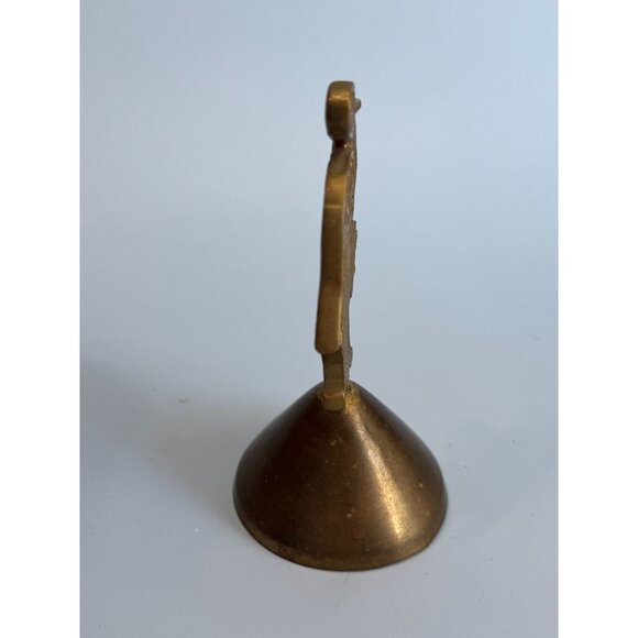 Vintage Brass Stork Bell  Bells Of Sarna Made In India 4 1/4" - Picture 5 of 7